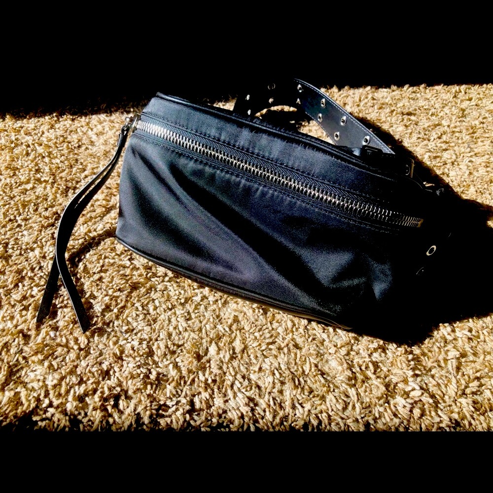 All Saints Leather & Nylon Fanny Pack 🖤